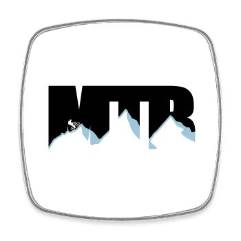 MTB - Magnet carré - blanc - Devant