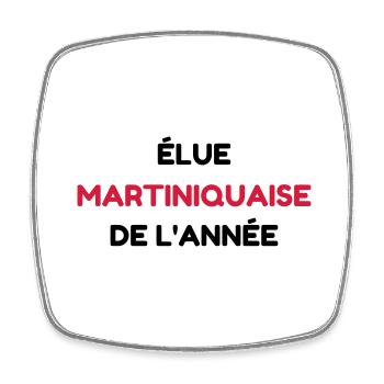 martinique / 972 / Frankreich / Karibik - Viereckiger Kühlschrankmagnet - Weiß - Vorne