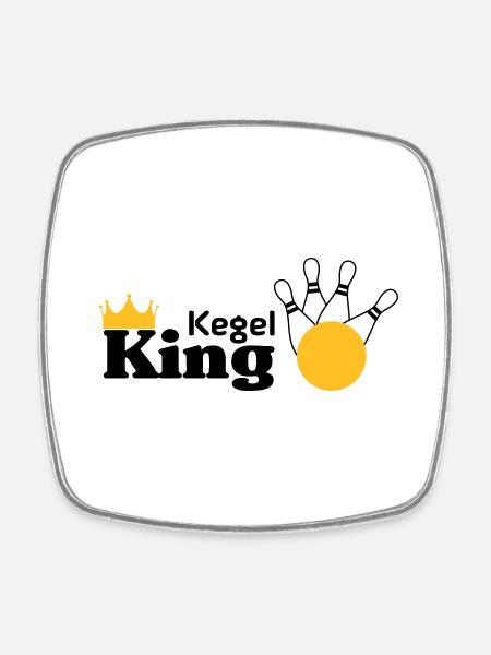 Kegel King - Square fridge magnet - white