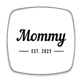 2023 Mommy - Square fridge magnet - white - Front