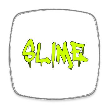 Slime mucus - Magnet carré - blanc - Devant