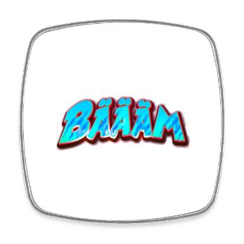 BÄÄÄM bäääm bääm - Viereckiger Kühlschrankmagnet - Weiß - Vorne