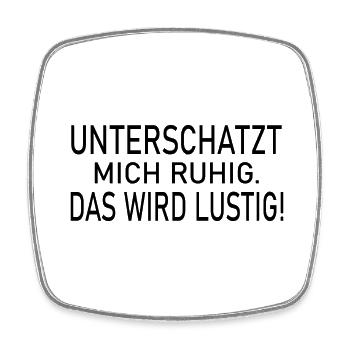 Fun Spaß Lustige - Viereckiger Kühlschrankmagnet - Weiß - Vorne