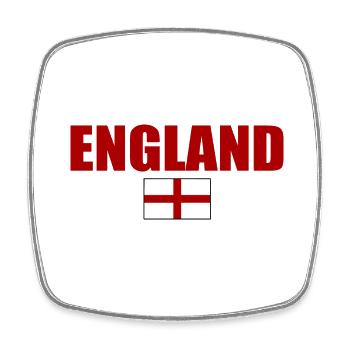 England - Square fridge magnet - white - Front