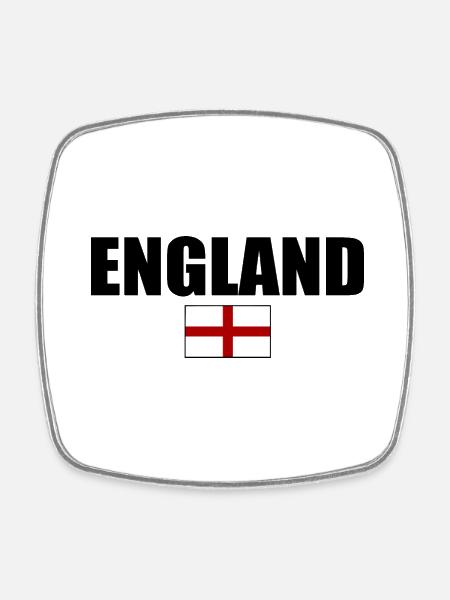 England - Square fridge magnet - white