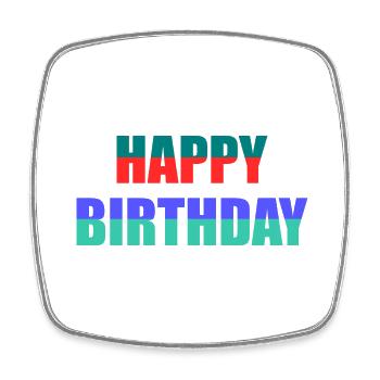 JAHRESTAG. ALLES GUTE ZUM GEBURTSTAG!. ALLES GUTE ZUM GEBURTSTAG!. - Viereckiger Kühlschrankmagnet - Weiß - Vorne