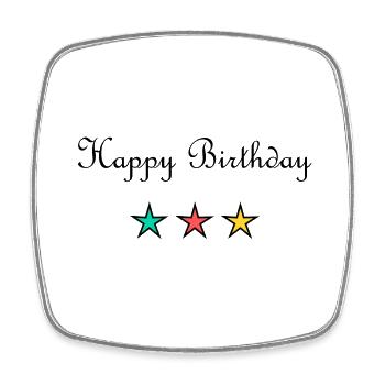 JAHRESTAG. ALLES GUTE ZUM GEBURTSTAG!. ALLES GUTE ZUM GEBURTSTAG!. - Viereckiger Kühlschrankmagnet - Weiß - Vorne