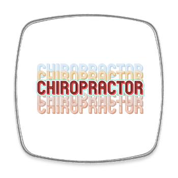 Chiropraktiker Physiotherapeut Vintage I Geschenk - Viereckiger Kühlschrankmagnet - Weiß - Vorne