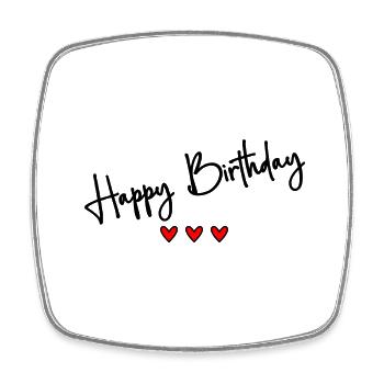 JAHRESTAG. ALLES GUTE ZUM GEBURTSTAG!. ALLES GUTE ZUM GEBURTSTAG!. - Viereckiger Kühlschrankmagnet - Weiß - Vorne