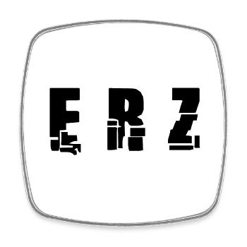 Erzgebirge meine Heimat - Viereckiger Kühlschrankmagnet - Weiß - Vorne