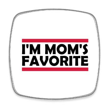 I m mom s - Viereckiger Kühlschrankmagnet - Weiß - Vorne