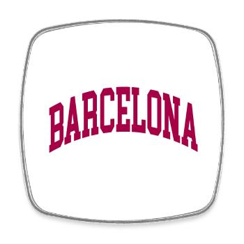 Barcelona - Viereckiger Kühlschrankmagnet - Weiß - Vorne