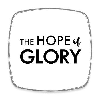 the hope of glory - Viereckiger Kühlschrankmagnet - Weiß - Vorne