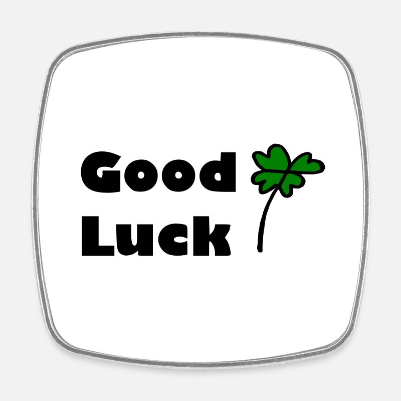 Good Luck - Square fridge magnet - white