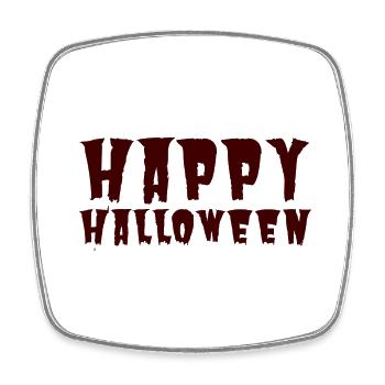 Happy Halloween - Viereckiger Kühlschrankmagnet - Weiß - Vorne