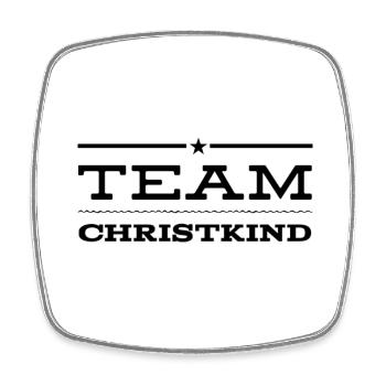 TEAM CHRISTKIND. Weihnachten Merry Christmas X-Mas - Viereckiger Kühlschrankmagnet - Weiß - Vorne