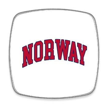 Norvège Norvège - Magnet carré - blanc - Devant