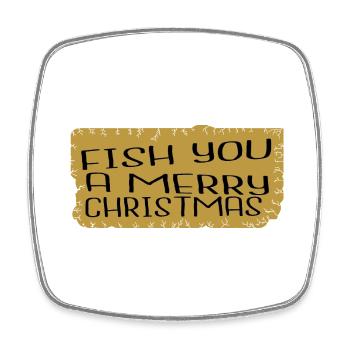 Adventure Comic Birthday Present Idea - Square fridge magnet - white - Front