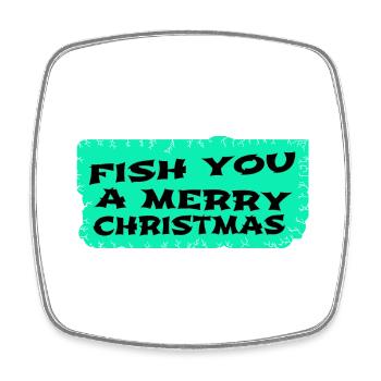 Present Bedroom Dinosaur Fan Bday Geek Couples - Square fridge magnet - white - Front