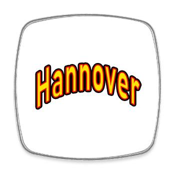 Hanover - Square fridge magnet - white - Front
