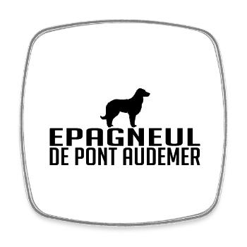 EPAGNEUL DE PONT AUDEMER Race de chien Wilsigns - Magnet carré - blanc - Devant