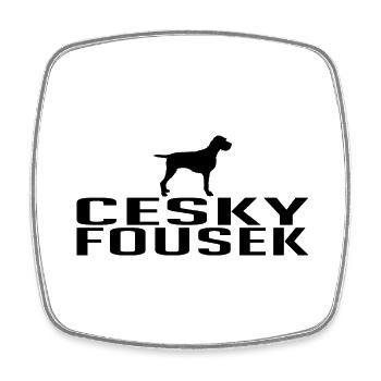CESKY FOUSEK Hunderasse Hund Jagdhunde Wilsigns - Viereckiger Kühlschrankmagnet - Weiß - Vorne