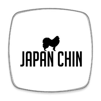 JAPON CHIN Race Chien Chien Chiens Wilsigns - Magnet carré - blanc - Devant