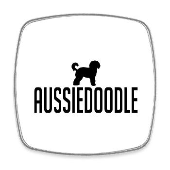 Aussiedoodle Races de chiens Chiens Wilsigns - Magnet carré - blanc - Devant
