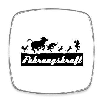 Führungskraft - Viereckiger Kühlschrankmagnet - Weiß - Vorne