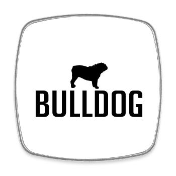 Races de chiens bouledogues anglais Chiens Chiens Wilsigns - Magnet carré - blanc - Devant