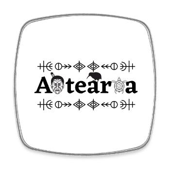 Aotearoa Maori Neuseeland Haka Tanz Kiwi Vogel - Viereckiger Kühlschrankmagnet - Weiß - Vorne