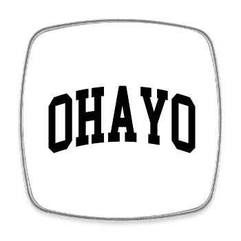 Ohayo - Magnet carré - blanc - Devant