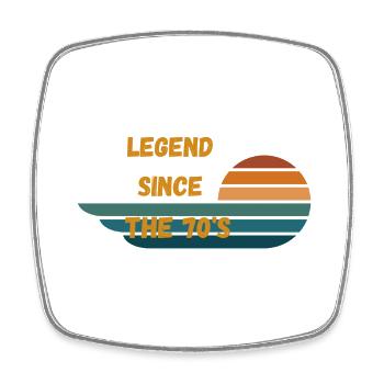 70's Baby - Square fridge magnet - white - Front