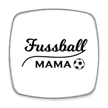 Fußball Soccer - Viereckiger Kühlschrankmagnet - Weiß - Vorne
