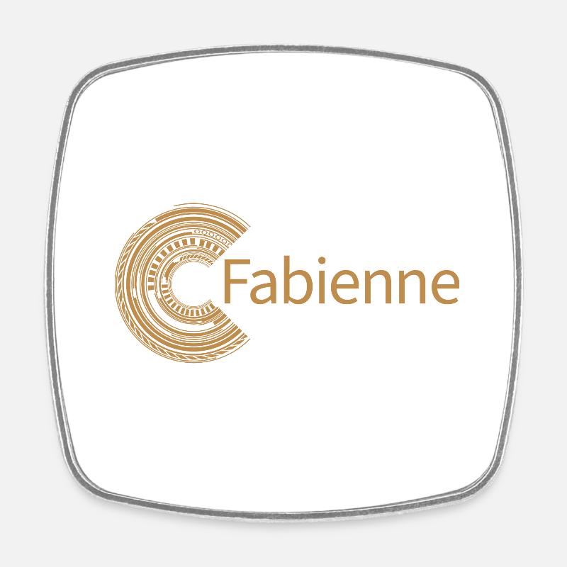 Pour Fabienne - Magnet carré - blanc