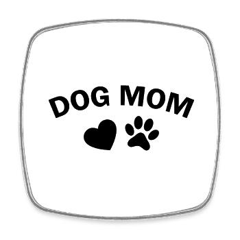 Hund Dog - Viereckiger Kühlschrankmagnet - Weiß - Vorne