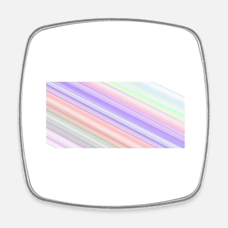 Line - Square fridge magnet - white