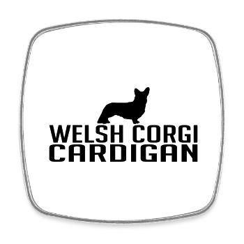 Welsh Corgi Cardigan Races de chiens Chiens Wilsigns - Magnet carré - blanc - Devant