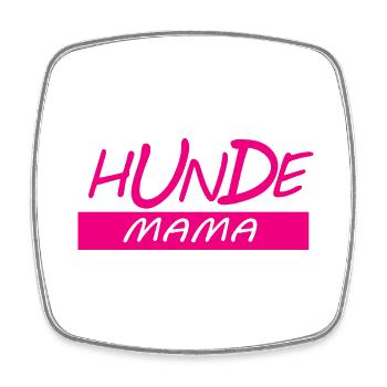 Hund Chien - Magnet carré - blanc - Devant