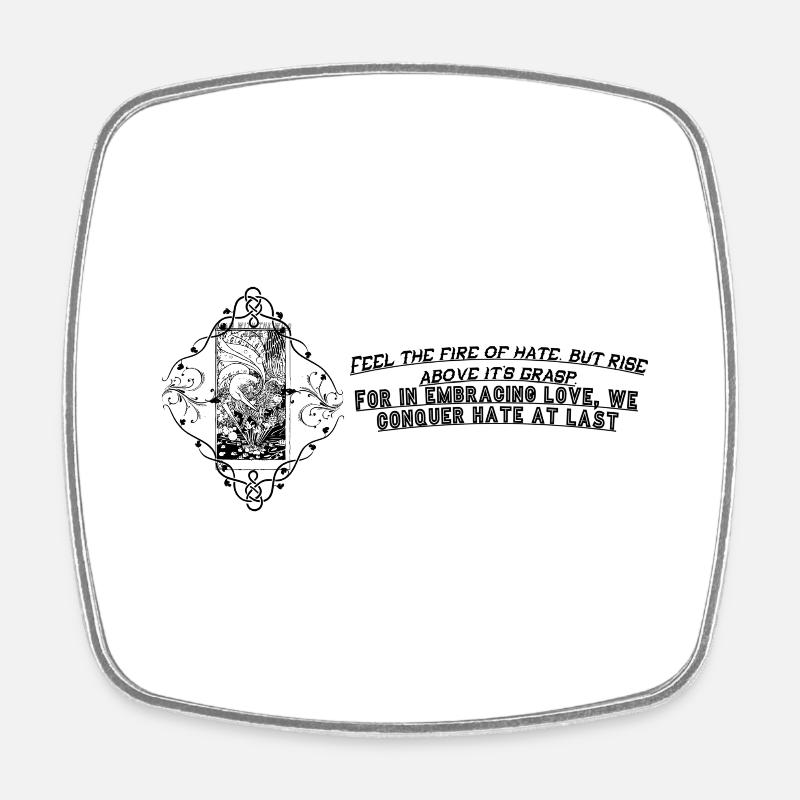 Ultimatives Design - Viereckiger Kühlschrankmagnet - Weiß
