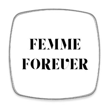Woman forever - Square fridge magnet - white - Front