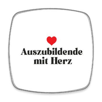 Auszubildende mit Herz Danke Azubi Lehrling Beste - Viereckiger Kühlschrankmagnet - Weiß - Vorne