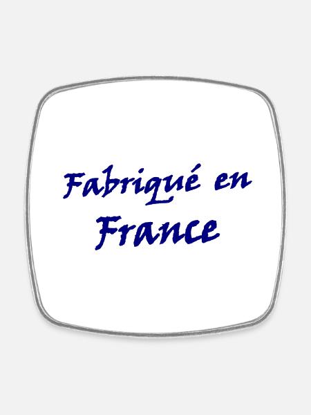 Hergestellt in Frankreich - Viereckiger Kühlschrankmagnet - Weiß
