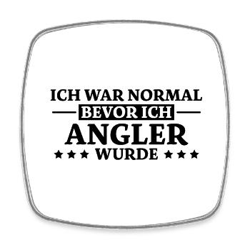 Angler Spruch Angeln Fische Meer Angler Geschenk - Viereckiger Kühlschrankmagnet - Weiß - Vorne