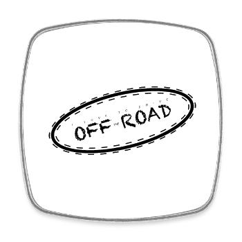 Love Offroad - Square fridge magnet - white - Front