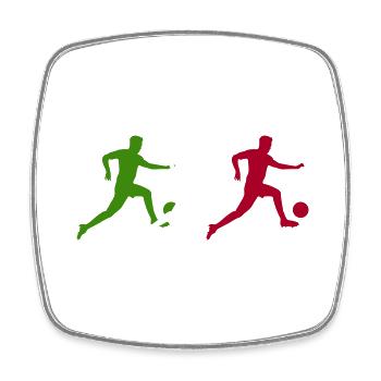 Football Players Italy - Square fridge magnet - white - Front