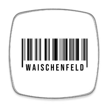 Waischenfeld Bayern - Viereckiger Kühlschrankmagnet - Weiß - Vorne