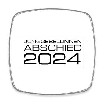 Junggesellinnen Abschied 2024 - Viereckiger Kühlschrankmagnet - Weiß - Vorne
