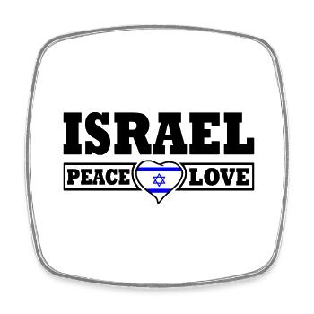 Israel - Magnet carré - blanc - Devant