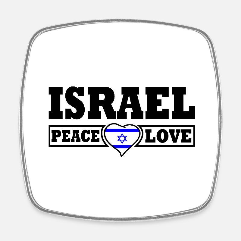 Israel - Square fridge magnet - white